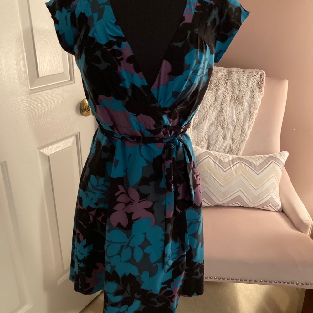 Beautiful floral wrap dress from Banana Republic